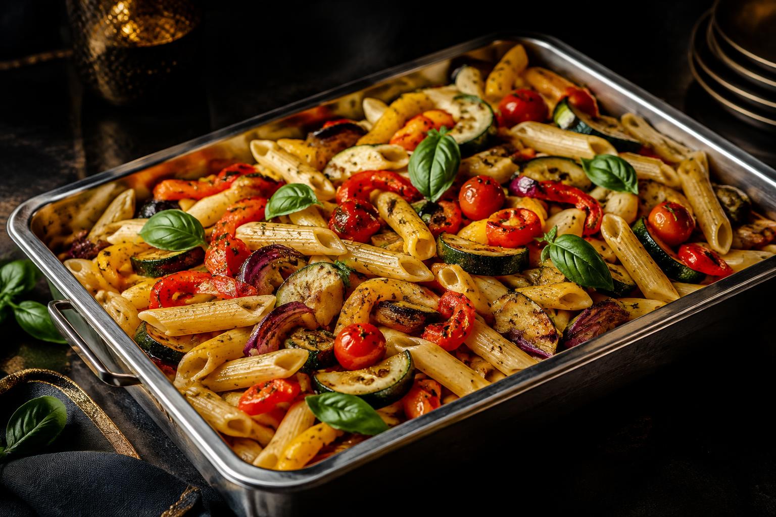 Roasted Vegetable Pasta (Vegetarian)