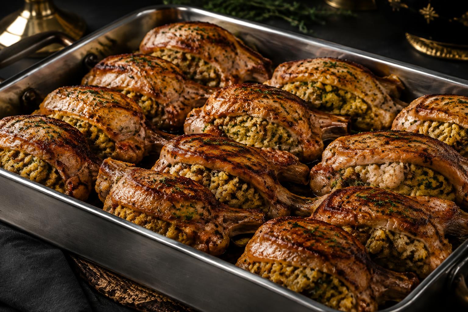 Stuffed Pork Chops (Pan of 50)