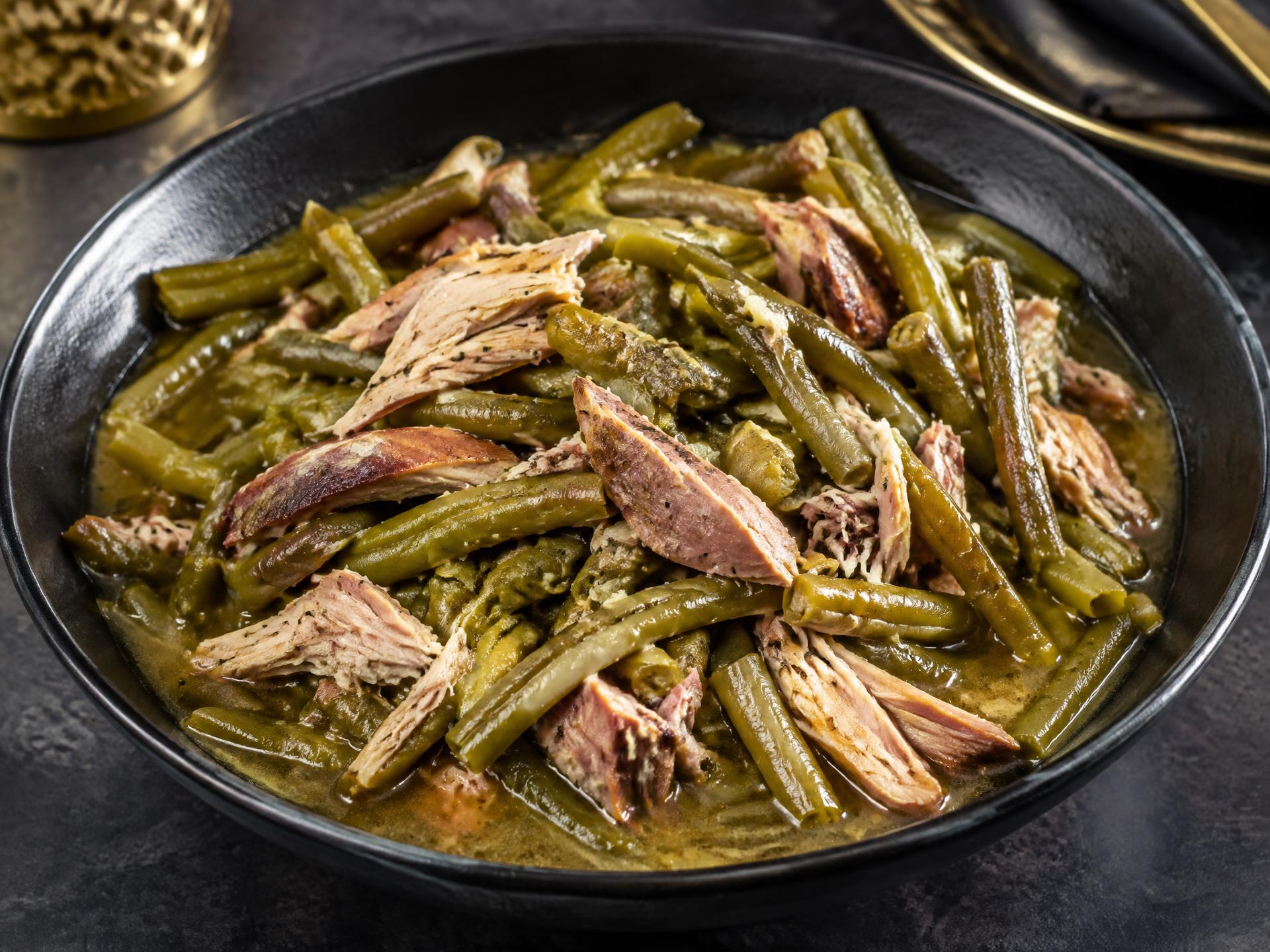 Green Beans with Smoked Turkey