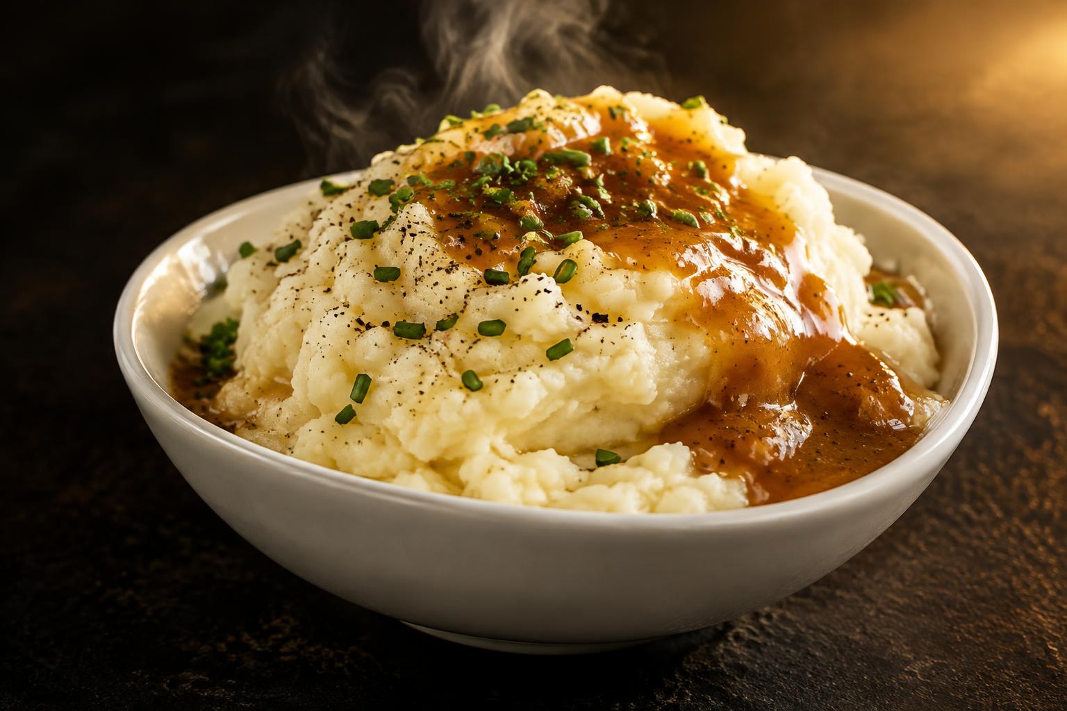 Mashed Potatoes with Gravy